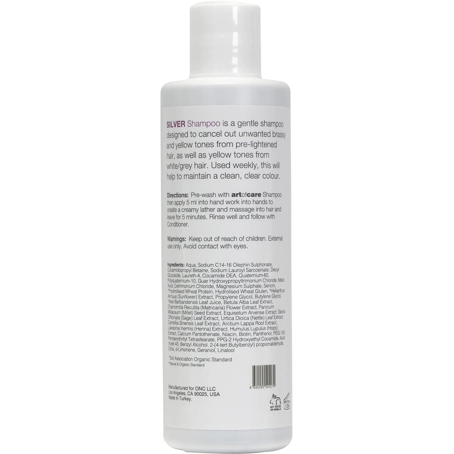 Artofcare SILVER Neutralizing Shampoo Unisex