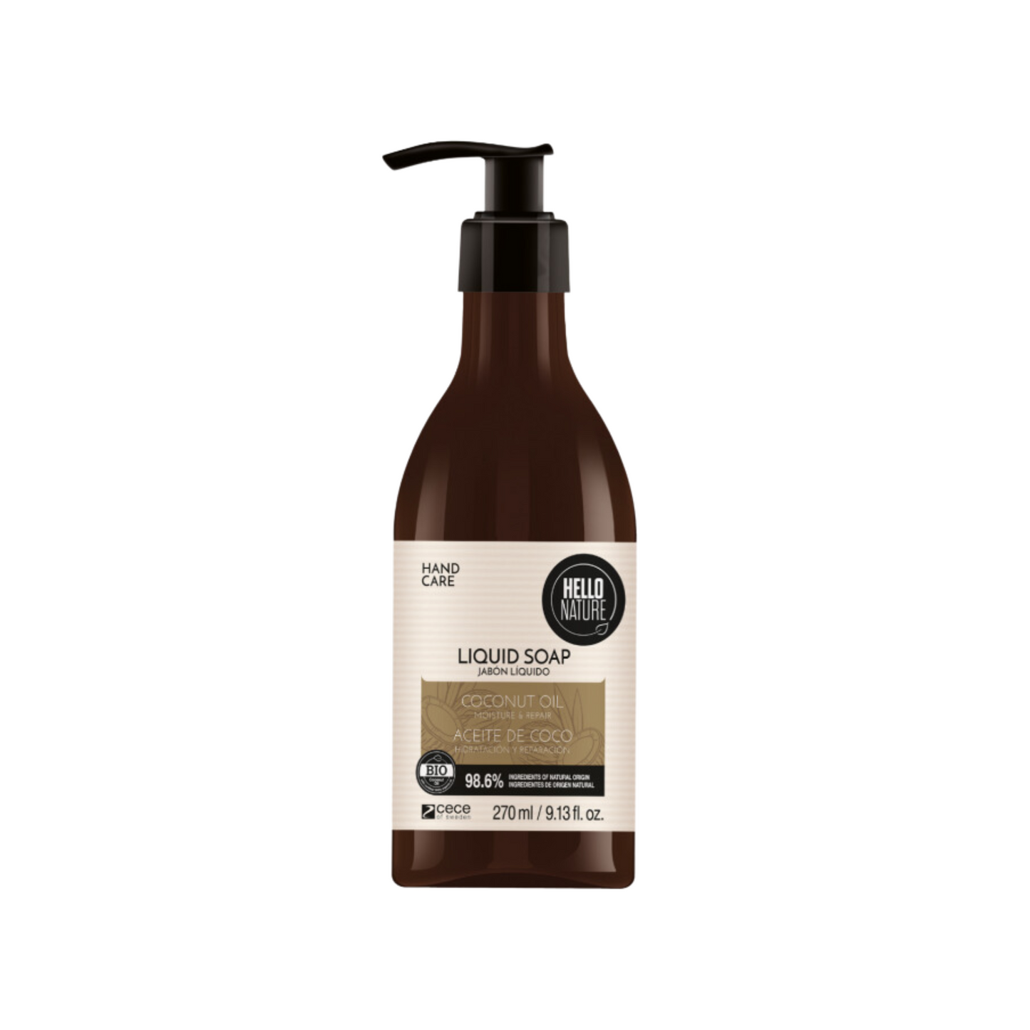 Hello Nature Coconut Oil, Liquid Soap 270ml