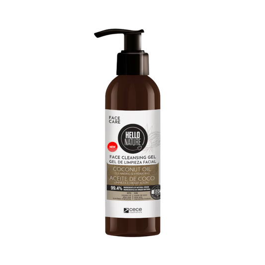 Hello Nature Face Cleansing Gel Coconut Oil 200 ml